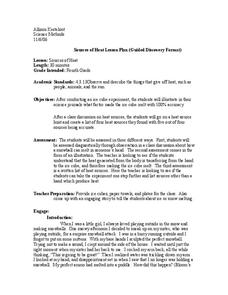 Sources of Heat Lesson Plan Sources of Heat Lesson Plan