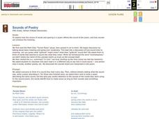 Sounds of Poetry Lesson Plan Sounds of Poetry Lesson Plan
