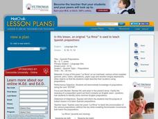 Spanish Prepositions Lesson Plan Spanish Prepositions Lesson Plan