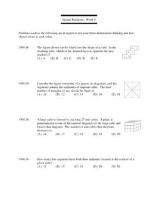 Spatial Relations - Week 9 Lesson Plan Spatial Relations - Week 9 Lesson Plan