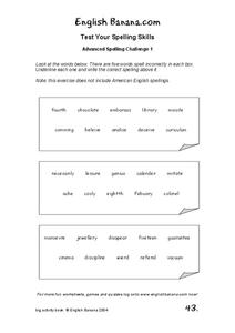 Spelling Skills Worksheet Spelling Skills Worksheet