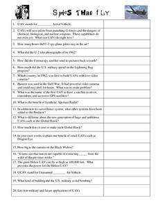 Spies That Fly Worksheet Spies That Fly Worksheet