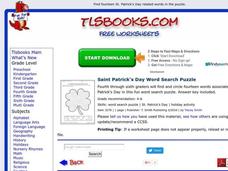 St. Patrick's Day Word Search Puzzle Worksheet St. Patrick's Day Word Search Puzzle Worksheet
