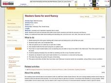 Stackers Game for Word Fluency Lesson Plan Stackers Game for Word Fluency Lesson Plan