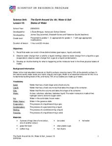 States of Water Lesson Plan States of Water Lesson Plan