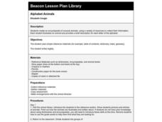 Alphabet Animals Lesson Plan Alphabet Animals Lesson Plan