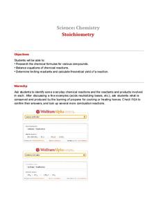 Stoichiometry Lesson Plan Stoichiometry Lesson Plan