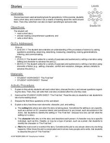 Stories Lesson Plan Stories Lesson Plan