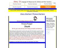 Story Starters: Skunk Worksheet Story Starters: Skunk Worksheet