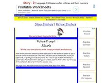 Story Starters: Skunk Worksheet Story Starters: Skunk Worksheet