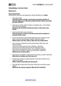 Storytelling: Carnival Crime Worksheet Storytelling: Carnival Crime Worksheet