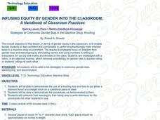 Strategies to Overcome Gender Bias in the Machine Shop: Knurling Lesson Plan Strategies to Overcome Gender Bias in the Machine Shop: Knurling Lesson Plan