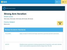 Strong Arm Iteration Lesson Plan Strong Arm Iteration Lesson Plan