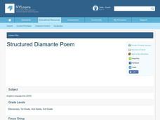 Structured Diamante Poem Lesson Plan Structured Diamante Poem Lesson Plan