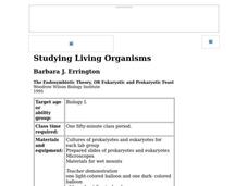 Studying Living Organisms Lesson Plan Studying Living Organisms Lesson Plan