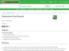 Studying the Food Pyramid Lesson Plan Studying the Food Pyramid Lesson Plan