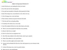 Subject Verb Agreement Worksheet 1 Worksheet Subject Verb Agreement Worksheet 1 Worksheet