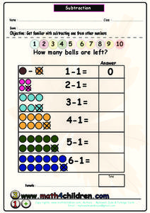 Subtraction Worksheet Subtraction Worksheet