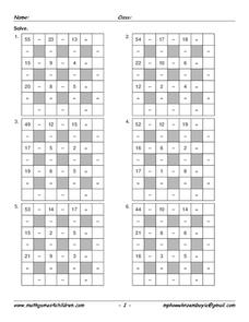 Subtraction Worksheet Worksheet Subtraction Worksheet Worksheet