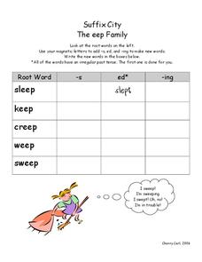 Suffix City Worksheet Suffix City Worksheet