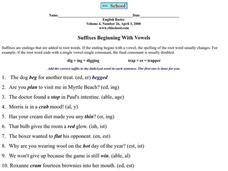 Suffixes Beginning With Vowels Worksheet Suffixes Beginning With Vowels Worksheet