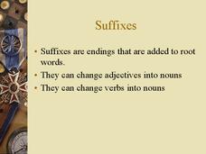 Suffixes PPT Suffixes PPT