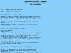 American Revolution Simulation Lesson Plan American Revolution Simulation Lesson Plan