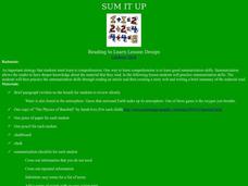 Sum It Up Lesson Plan Sum It Up Lesson Plan