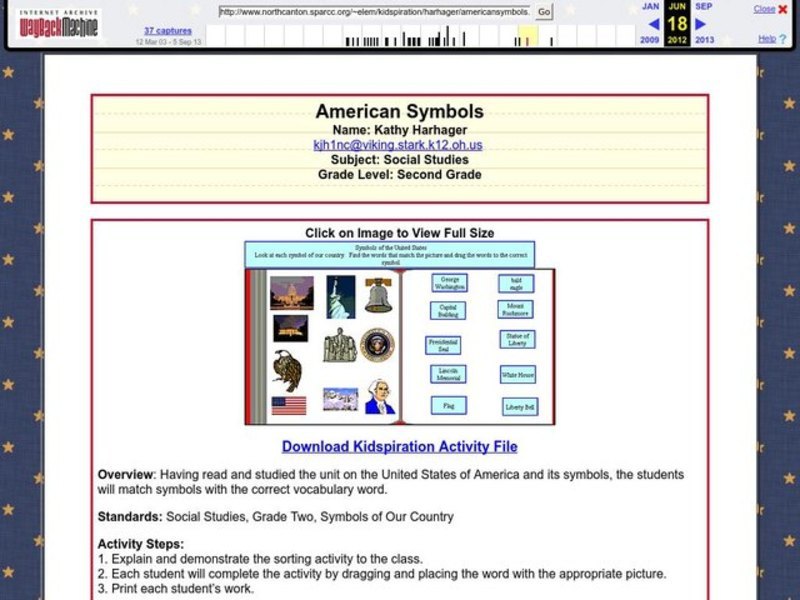 AMERICAN SYMBOLS Lesson Plan AMERICAN SYMBOLS Lesson Plan