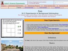 Sun Lesson Plan Sun Lesson Plan
