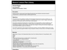 Ancient Egypt Lesson Plan Ancient Egypt Lesson Plan