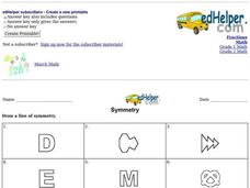 Symmetry Worksheet Symmetry Worksheet