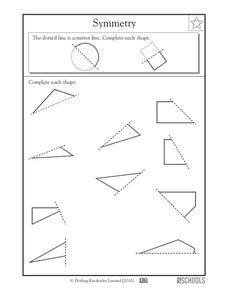 Symmetry Worksheet Symmetry Worksheet