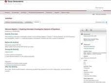Systems of Equations Lesson Plan Systems of Equations Lesson Plan