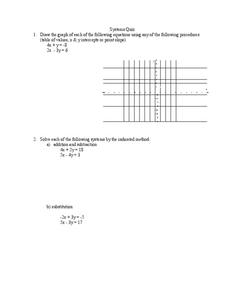 Systems of Equations Worksheet Systems of Equations Worksheet