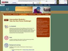 Take the One-Tonne Challenge! Lesson Plan Take the One-Tonne Challenge! Lesson Plan
