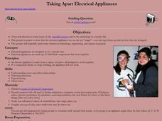 Taking Apart Electrical Appliances Lesson Plan Taking Apart Electrical Appliances Lesson Plan