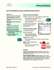 Taking Attendance Lesson Plan Taking Attendance Lesson Plan