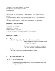 Technology In The Early Education Classroom Lesson Plan Technology In The Early Education Classroom Lesson Plan