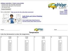 Temperature Worksheet Temperature Worksheet