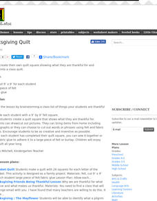 Thanksgiving Quilt Lesson Plan Thanksgiving Quilt Lesson Plan