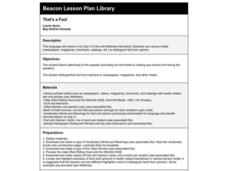 That's a Fact Lesson Plan That's a Fact Lesson Plan