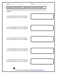 The Area of Rectangles Worksheet The Area of Rectangles Worksheet