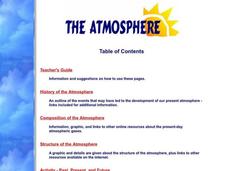The Atmosphere Lesson Plan The Atmosphere Lesson Plan