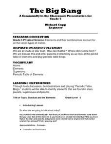 The Big Bang Lesson Plan The Big Bang Lesson Plan