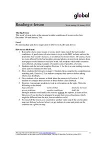 The Big Freeze Lesson Plan The Big Freeze Lesson Plan