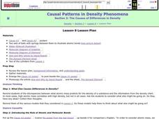 The Causes of Differences in Density Lesson Plan The Causes of Differences in Density Lesson Plan
