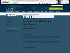 Analyze This Lesson Plan Analyze This Lesson Plan
