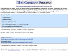 The Creative Process Lesson Plan The Creative Process Lesson Plan