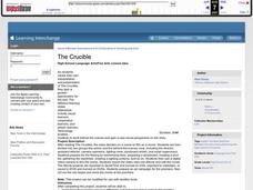 The Crucible Lesson Plan The Crucible Lesson Plan